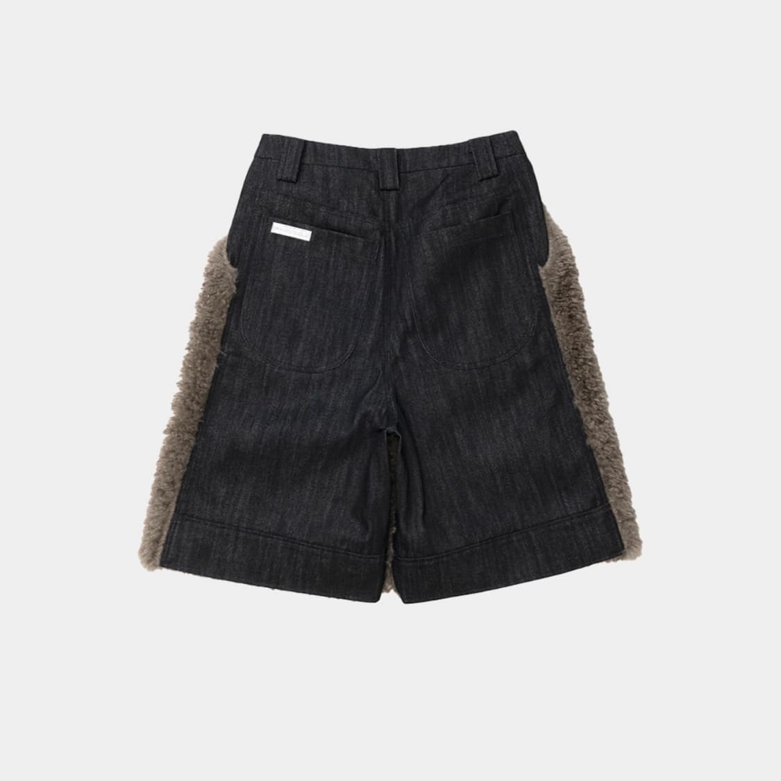 BUCKLE DENIM PANTS / Black & Khaki 상품이미지2