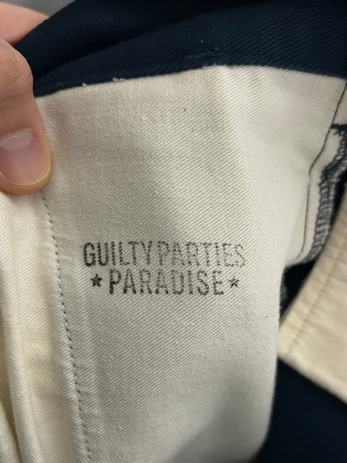 [S] 와코마리아 블랭크라인 치노 잭 블루 상품이미지8