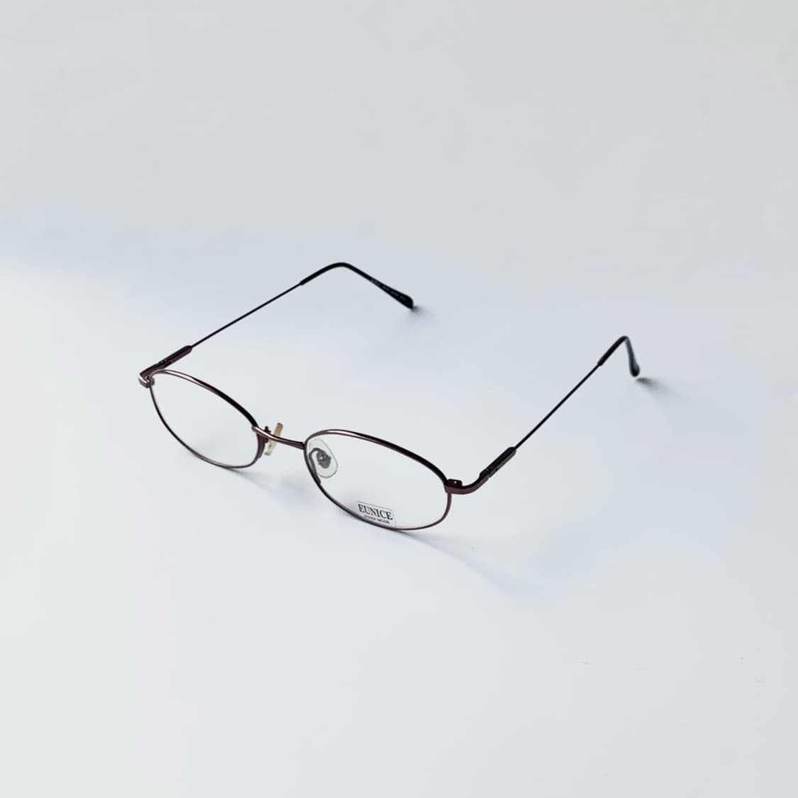 [픽키-698] 딥브라운 메탈 풀프레임 안경 슬림 오벌 미니멀 상품이미지2