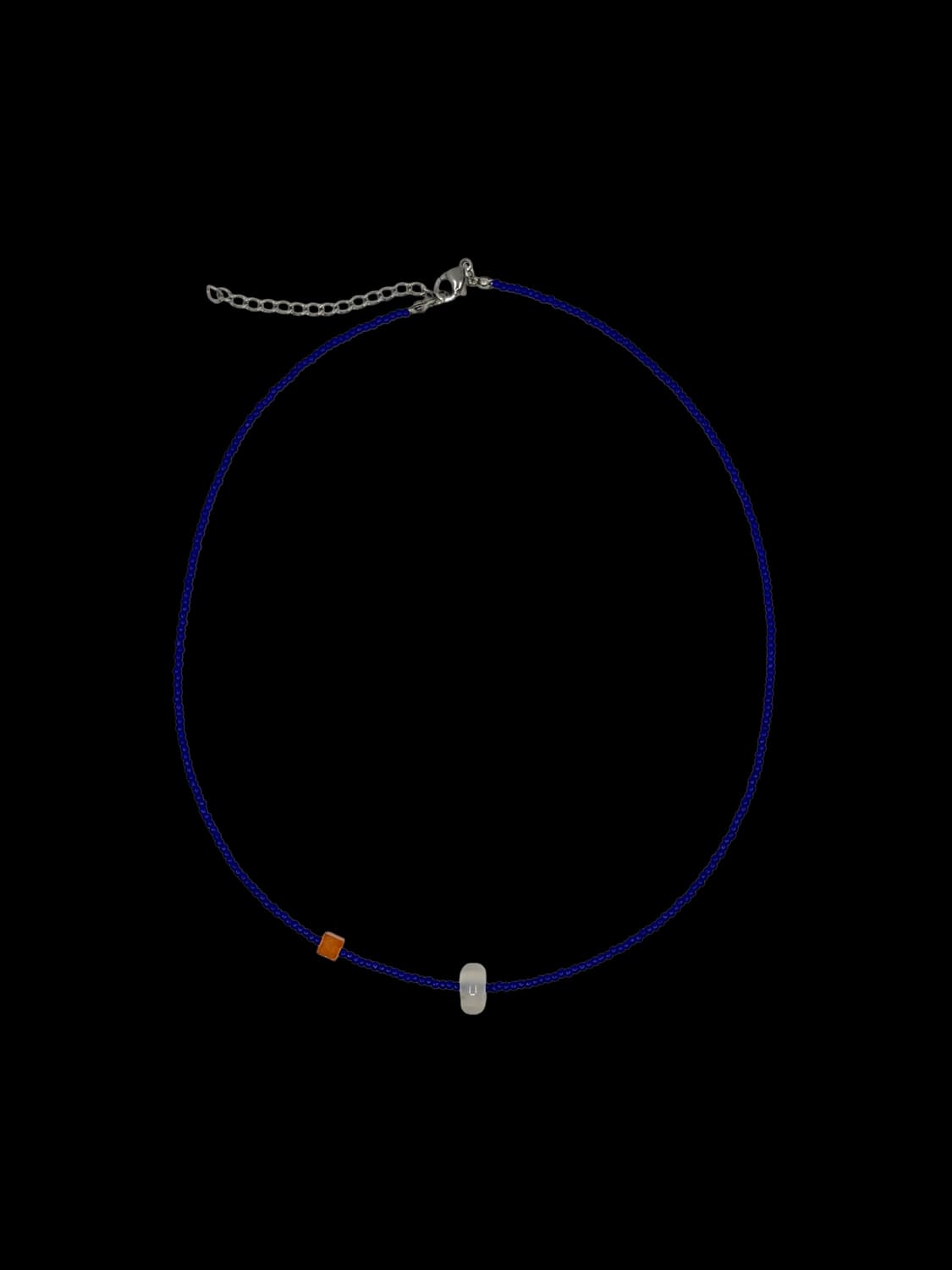 Offset necklace - blue 상품이미지1