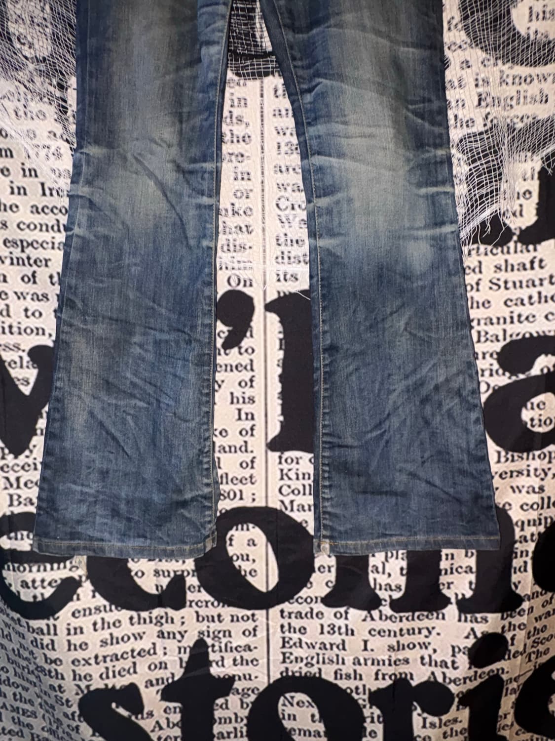 Deep blue Denim Bootcut Pants  상품이미지5