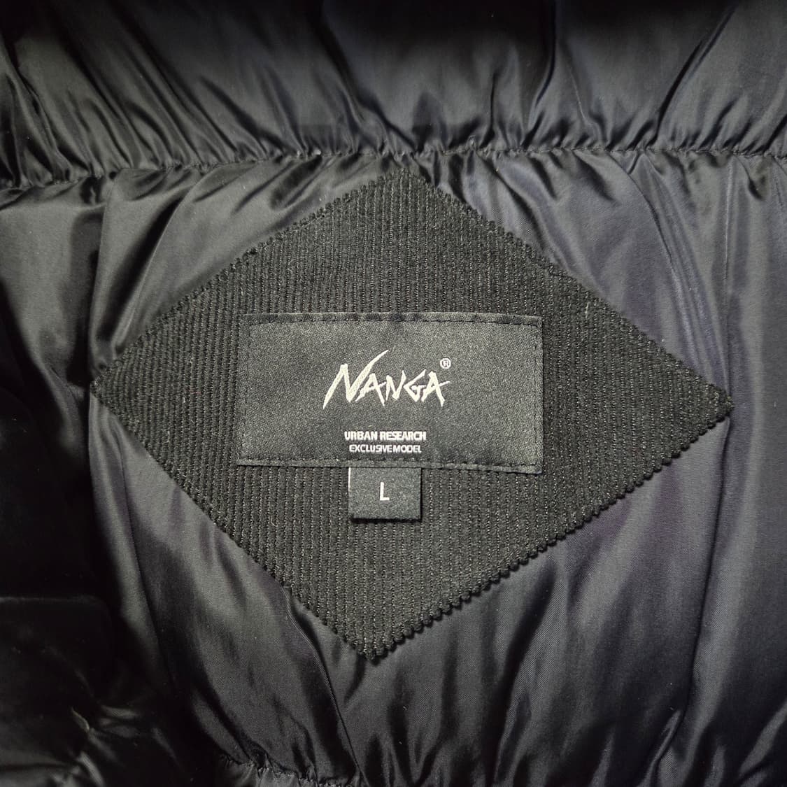 [L] 난가 x 어반리서치 오로라 다운 블루종 블랙 / 패딩 자켓 파카 상품이미지5