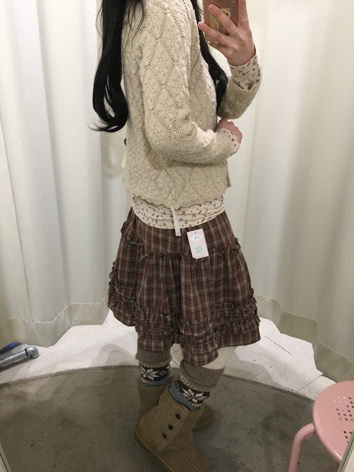 burning-lotus flower cardigan 상품이미지7