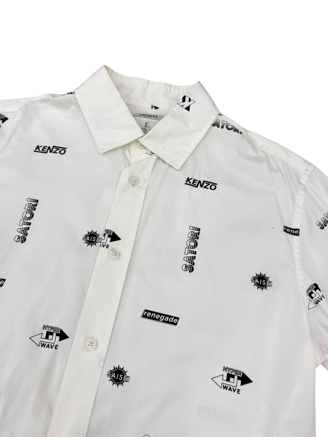 겐조 멀티로고 모노그램 화이트 셔츠 상품이미지4