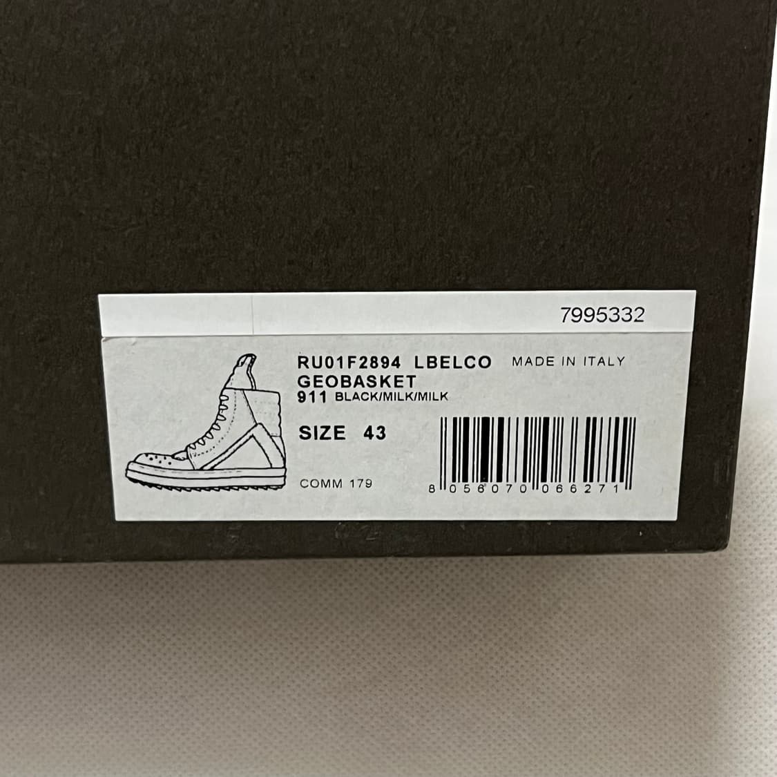 [43]릭오웬스 26ss 지오바스켓 블랙 밀크 상품이미지10