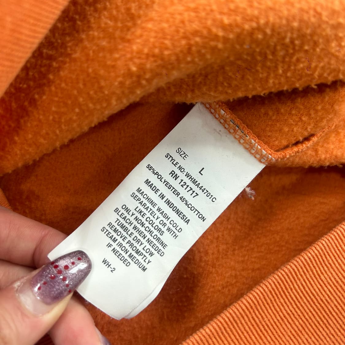 Who.a.u 후아유 아이보리 스펠아웃 로고 오렌지 후드집업 상품이미지6