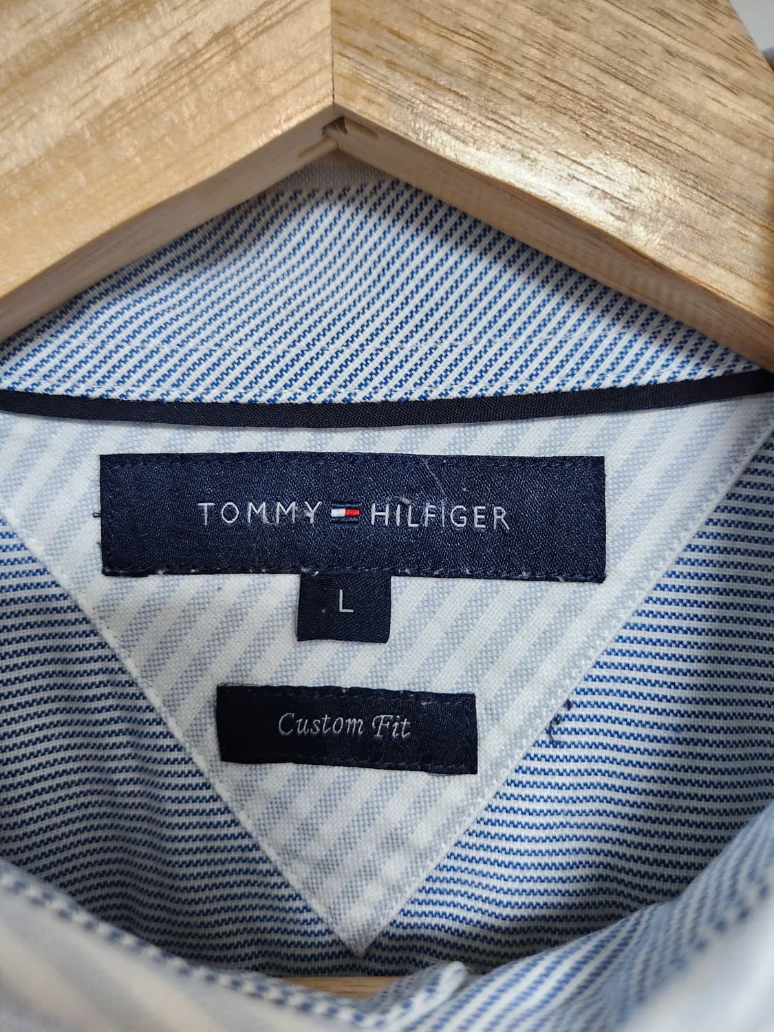 타미힐피거Tommy 스트라이프 옥스포드 셔츠 L - S152 상품이미지4