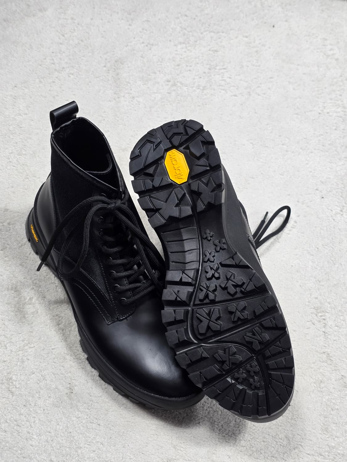 ZARA 자라 비브람 레더 부츠 블랙 270 상품이미지5