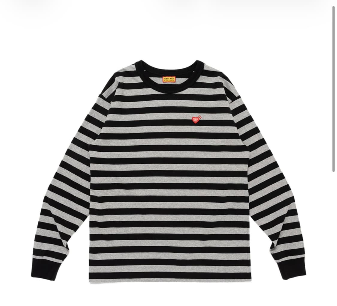 휴먼 메이드 스트라이프 롱슬리브 티셔츠 상품이미지1