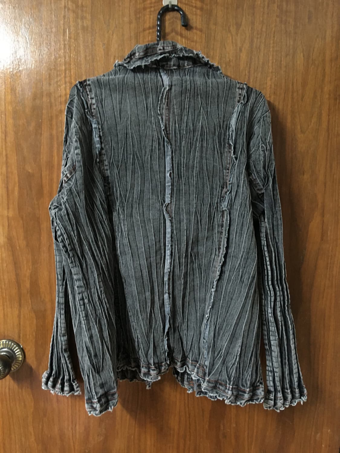 링클 워싱 데님 자켓 상품이미지1