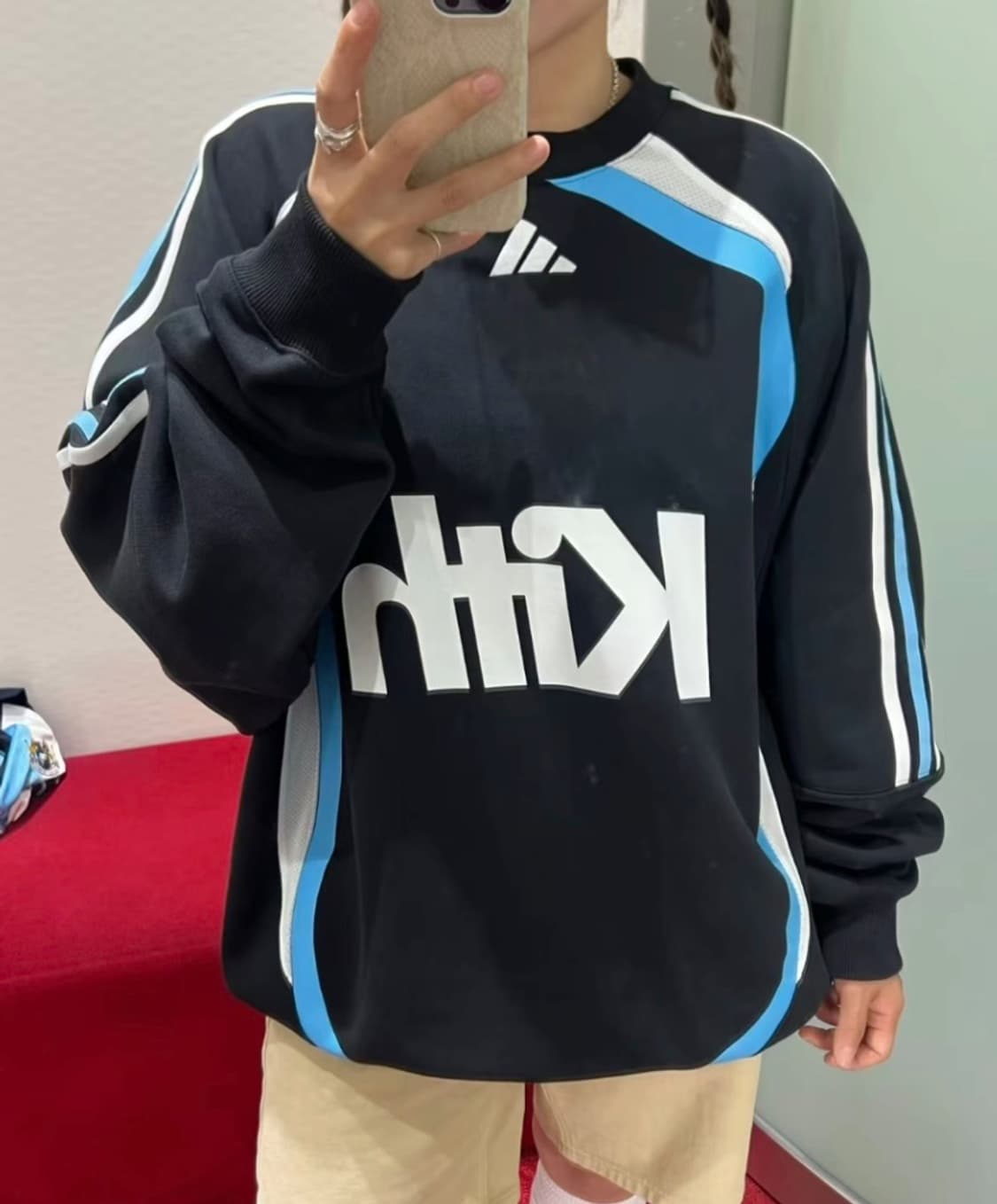 아디다스 x 키스 크루넥 맨투맨 상품이미지2