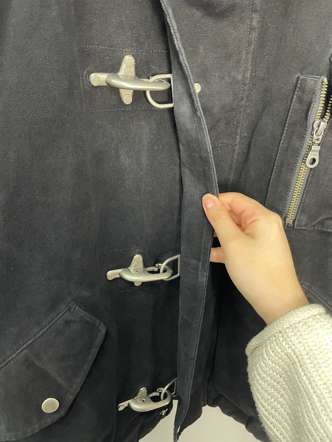 쿠어 워시드 파이어맨 블랙 자켓 H2104 상품이미지4