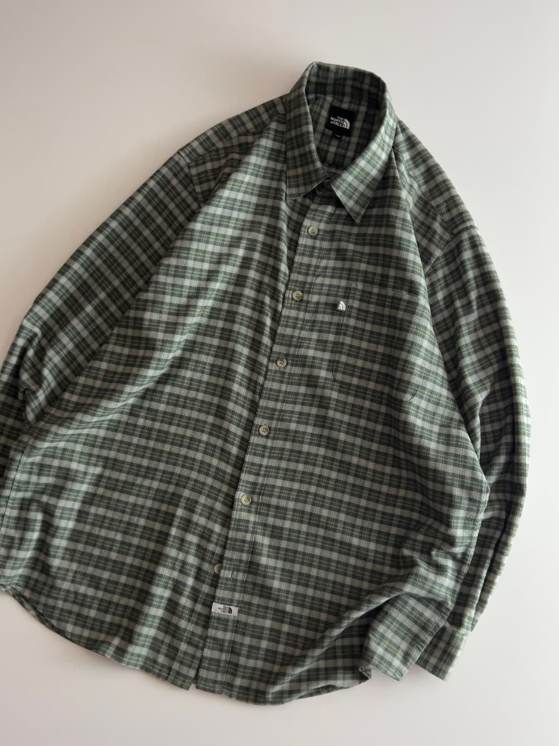노스페이스 원포켓 플란넬 체크셔츠 110 상품이미지2