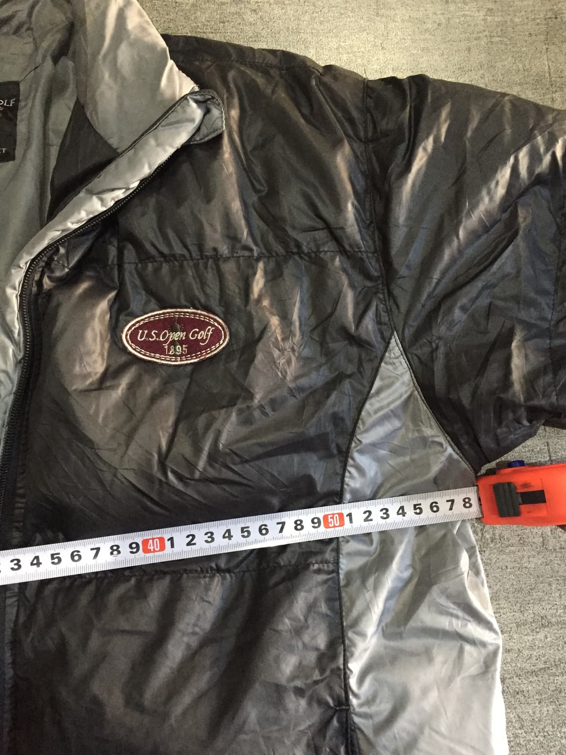 일본빈티지 Usopengolf 올드스쿨아메카지스트릿 레이싱 푸퍼배색패딩 상품이미지2