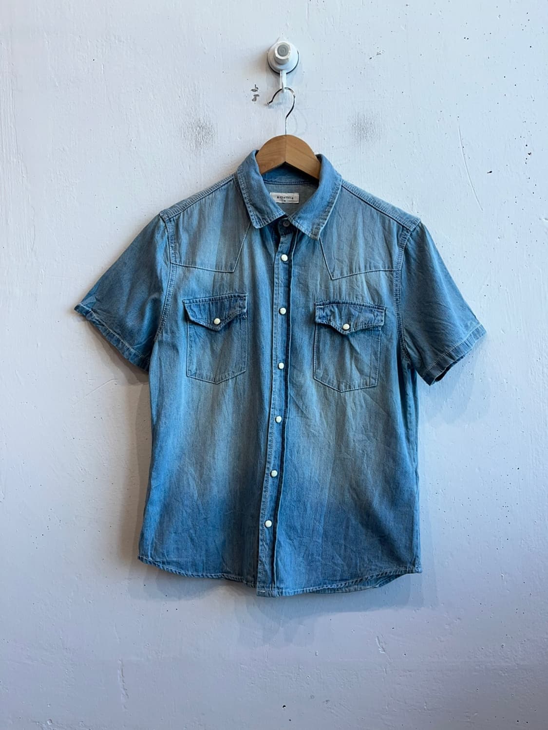A Clothing JPN 웨스턴 반팔 데님 셔츠 상품이미지1