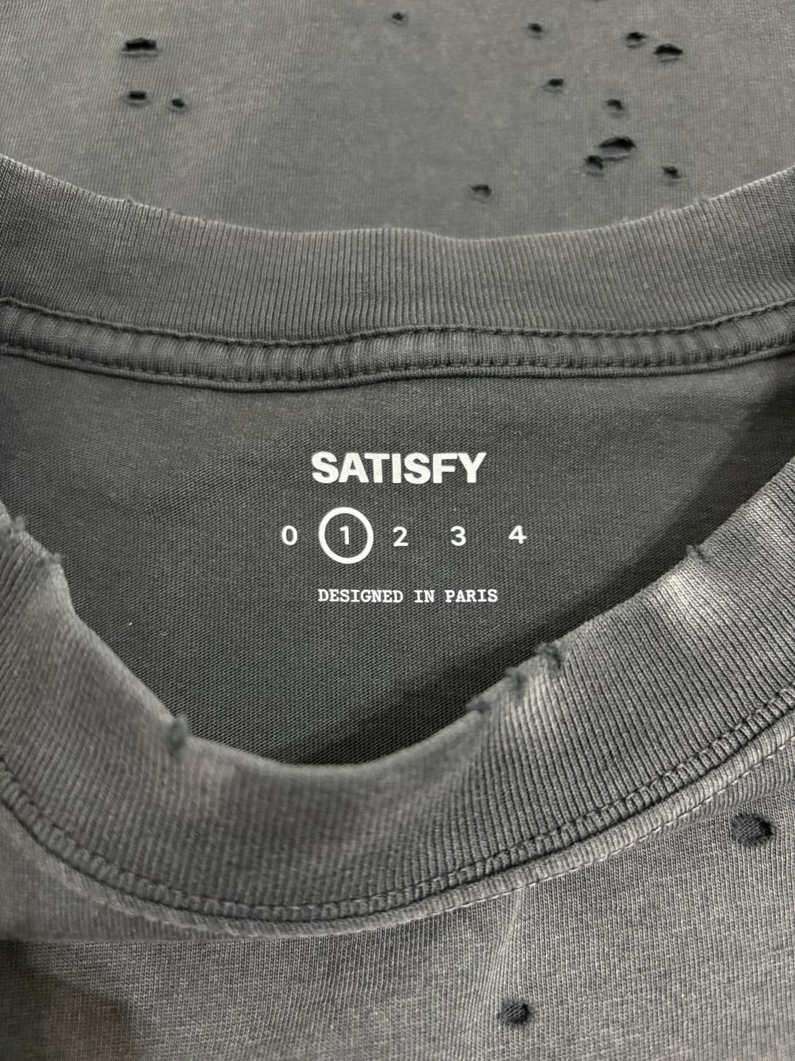 세티스파이 / 모스테크 크롭 프린지 머슬 티셔츠 썬 블리치드 블랙 / 1 상품이미지3