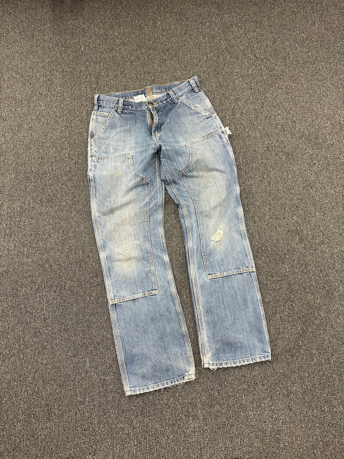 32) 칼하트 Relaxed Fit 더블니 데님팬츠  상품이미지3
