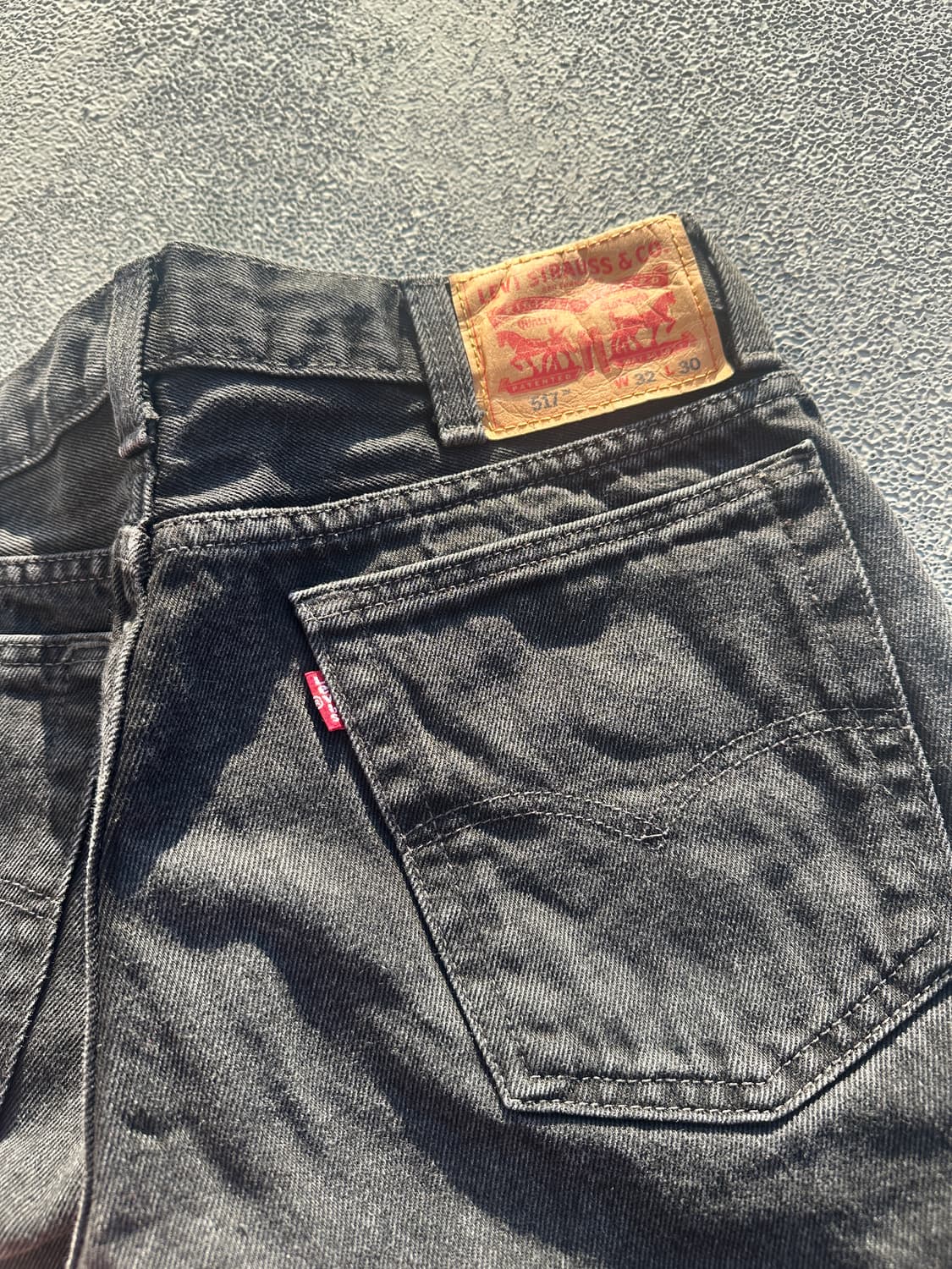 [32] 리바이스 517 블랙 부츠컷 데님팬츠 상품이미지5