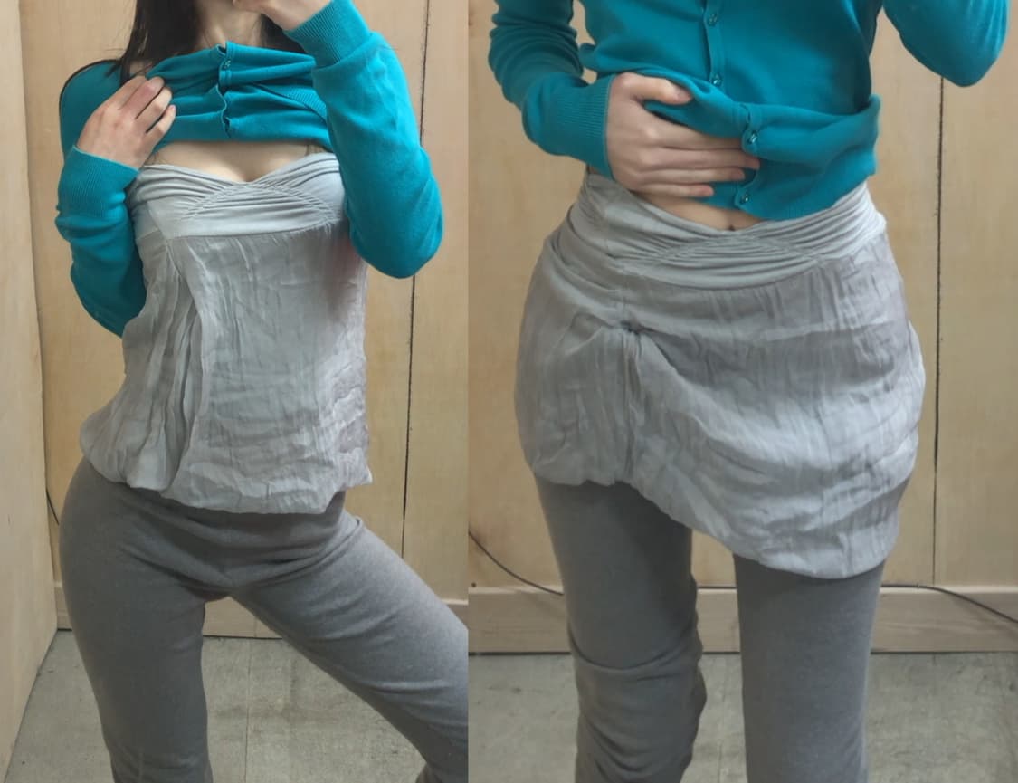 [직수입] 빈티지 쉬폰 탱크탑 스커트  상품이미지5