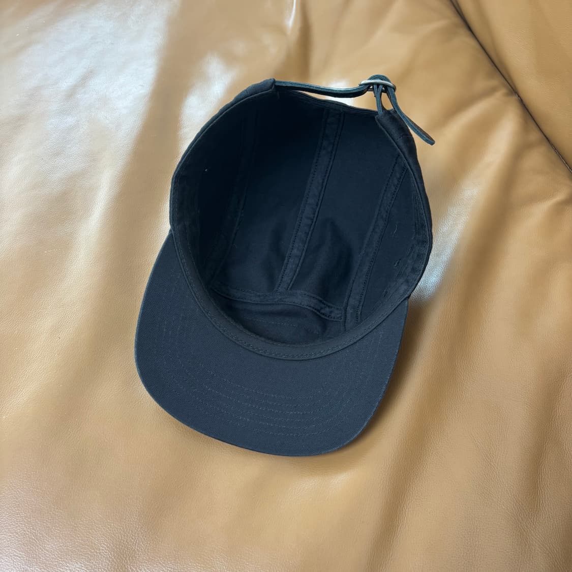 슈프림 캠프캡 모자 박스로고 워시드 치노 블랙 상품이미지6