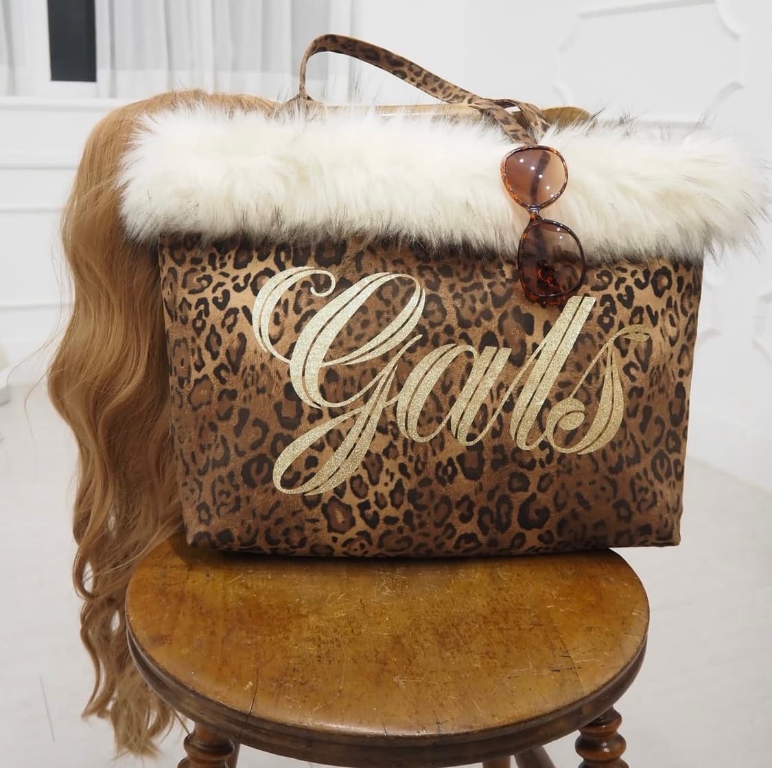 신무화 레오파드 골드 갸루 가방 상품이미지2
