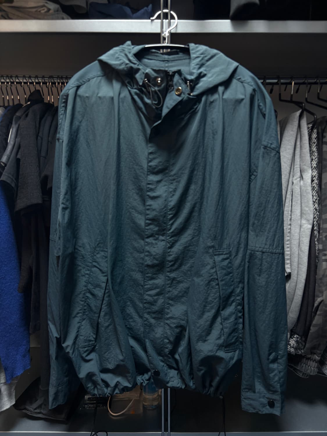 슬로우레코드하우스 윈드브레이커 자켓 청록  상품이미지3