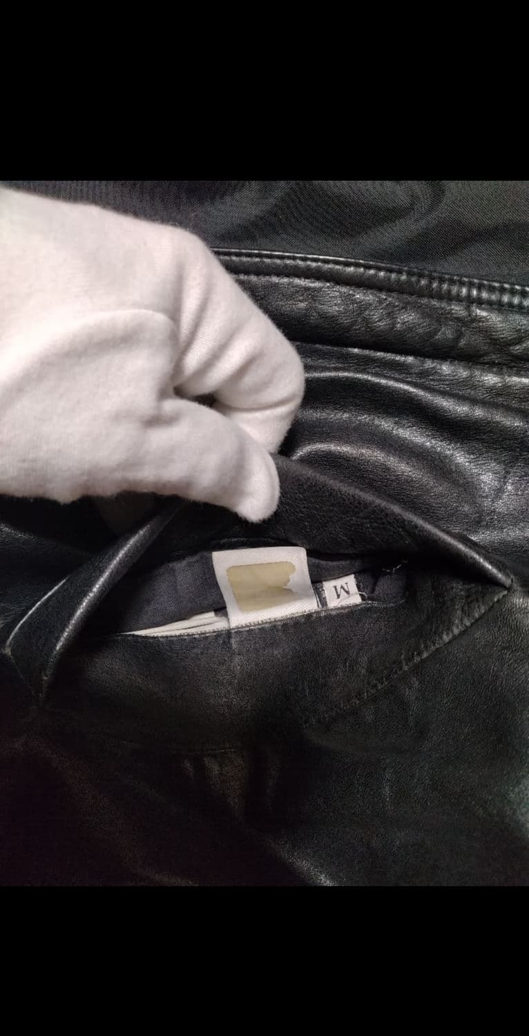 90s 베르사체 진스 꾸띄르 리버시블 레더자켓 상품이미지6