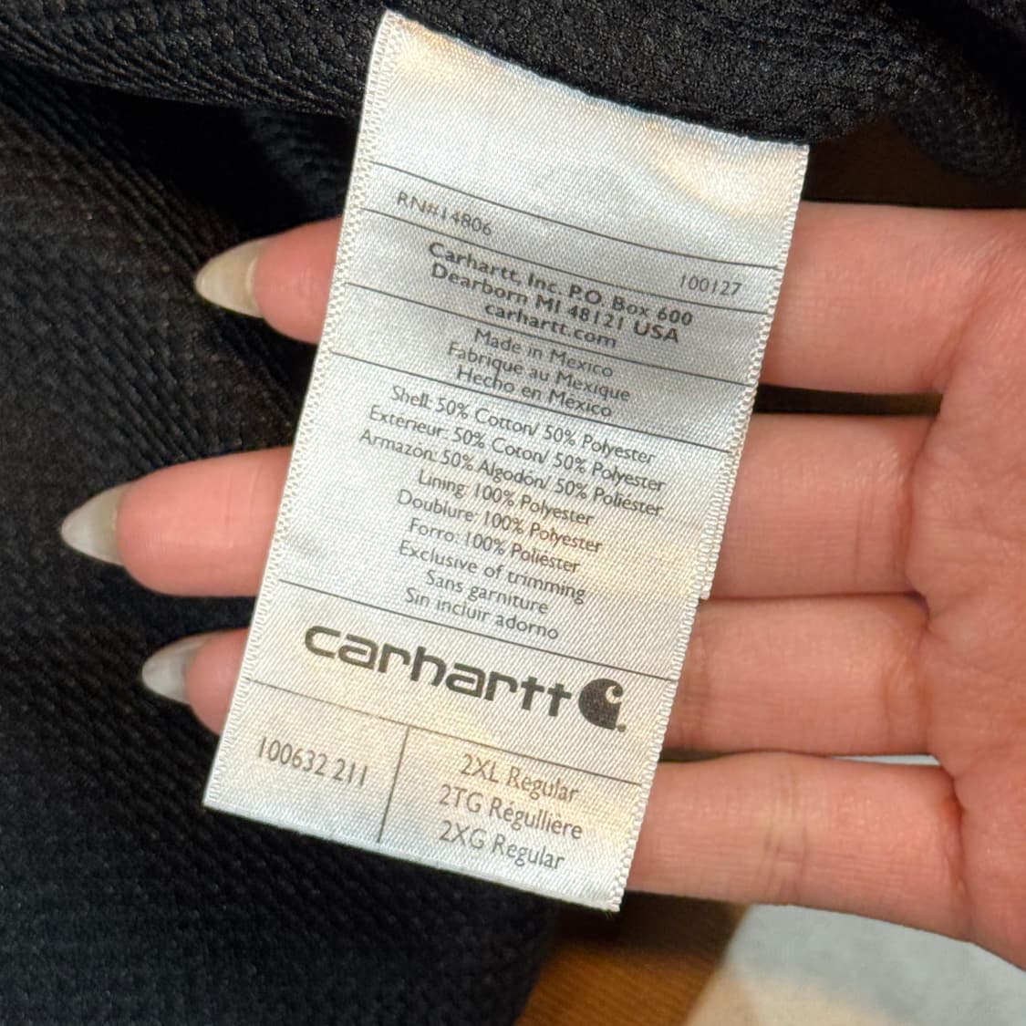 XXL) 칼하트 레인디펜더 워크웨어 써멀 후드집업 상품이미지8