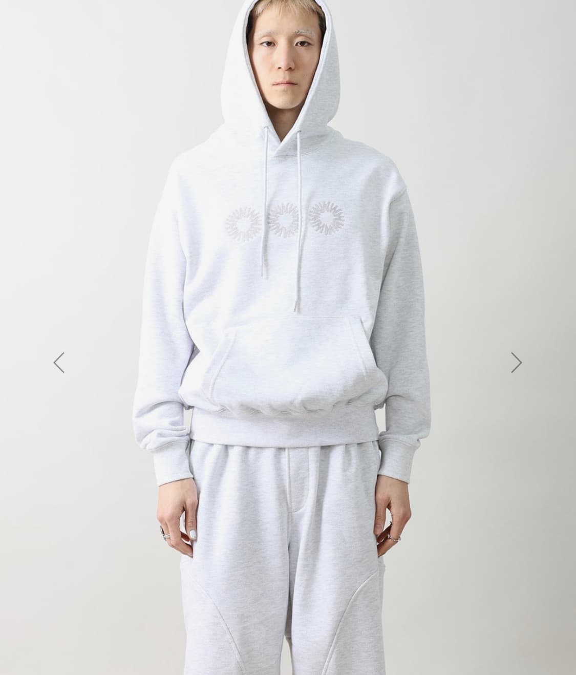 999humanity EVD HOODIE (melange grey) 상품이미지2