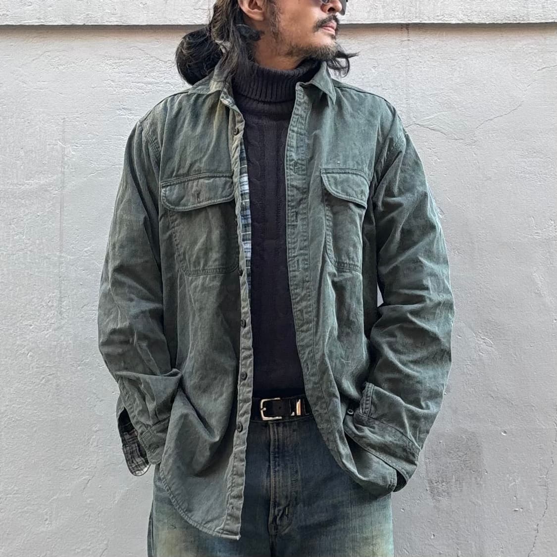 엘엘빈 플란넬 라인드 캔버스 셔츠 상품이미지7