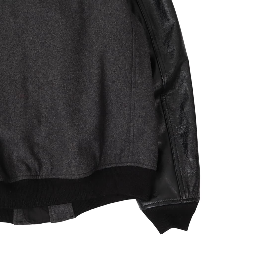 알파인더스트리 카우 레더 암 울 ma-1 자켓 상품이미지7