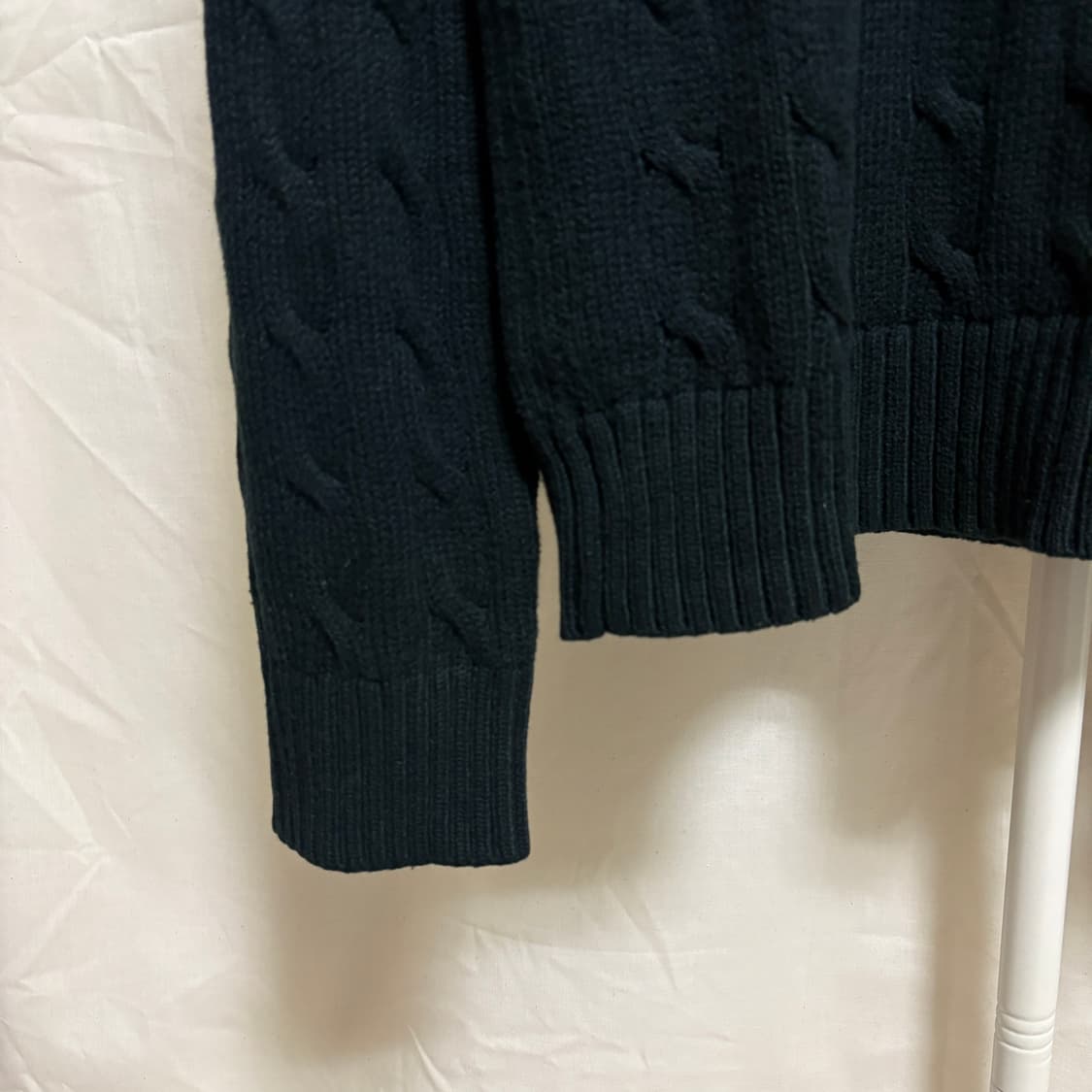 폴로 랄프로렌 코튼 케이블 니트 / 블랙, M 상품이미지6