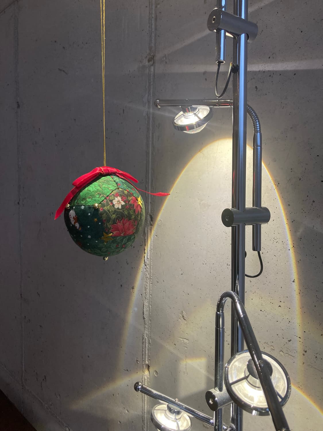 핸드메이드 패치워크 크리스마스 장식 볼 오너먼트 상품이미지1