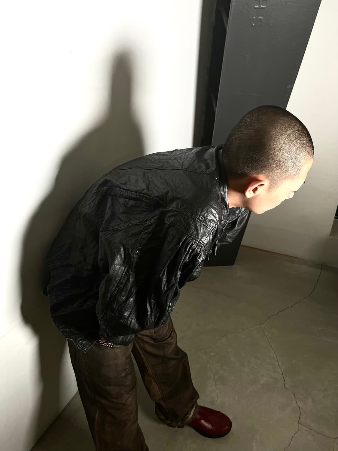 90’s Cow Leather Bomber Jacket 상품이미지2