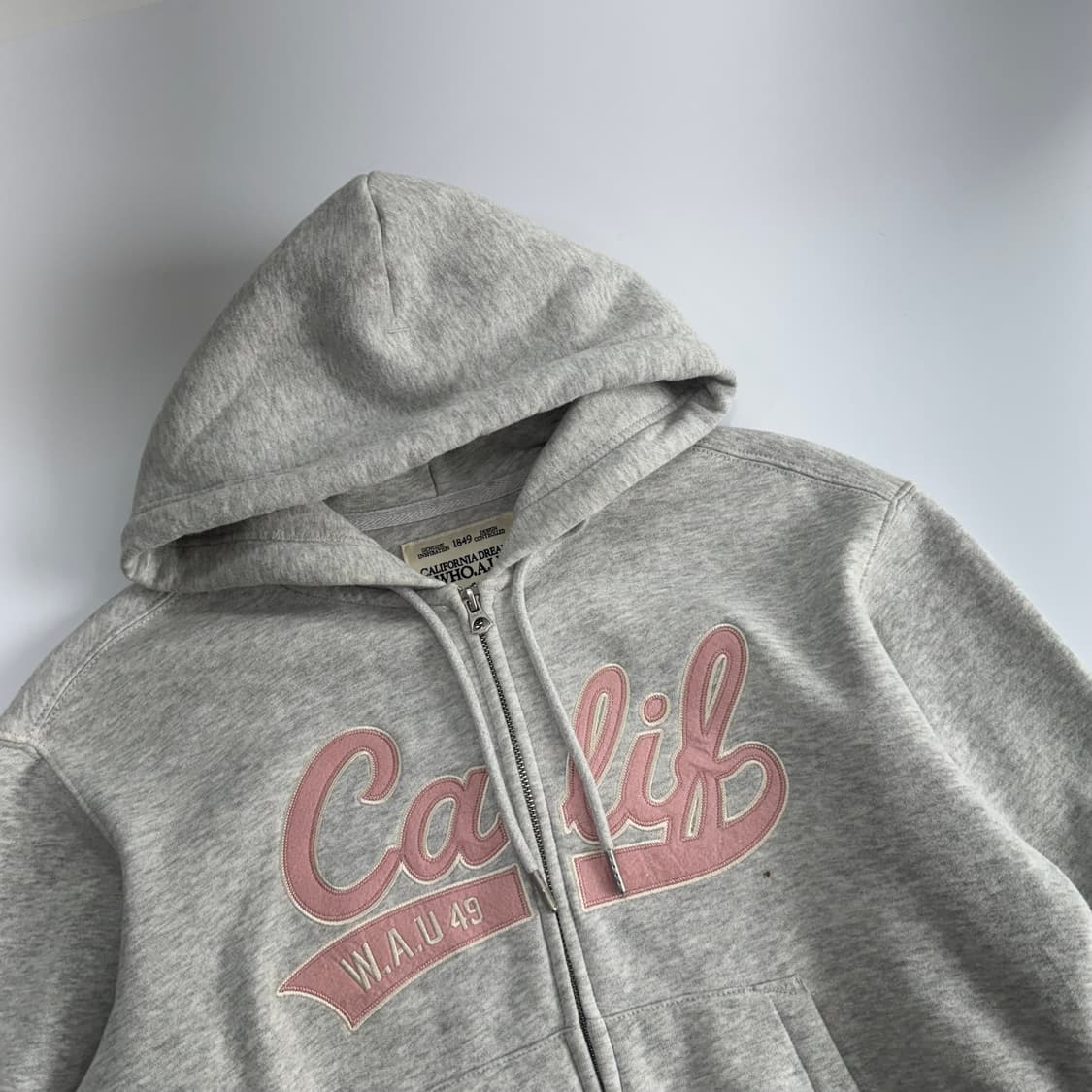 Who A U 후아유 캘리포니아 멜란지 후드집업 상품이미지4