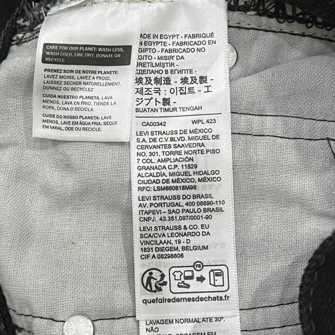 리바이스 550 흑청 데님팬츠 s06959 상품이미지7