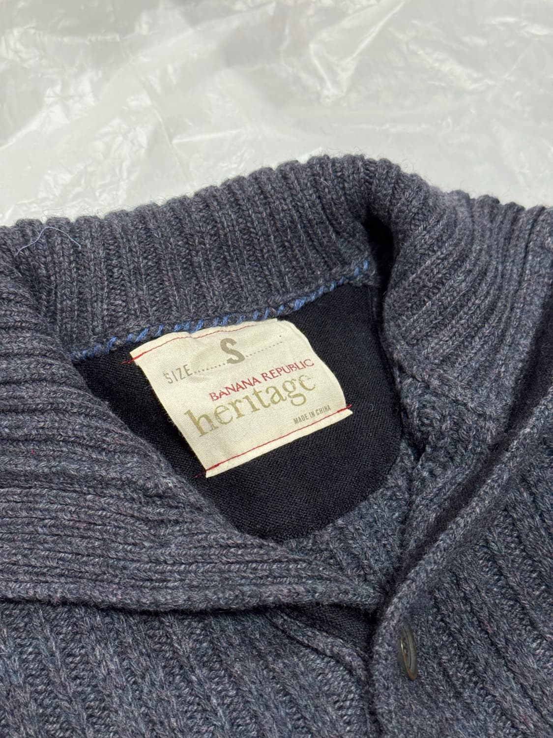 banana republic / 바나나리퍼블릭 하이넥 버튼 니트 상품이미지4