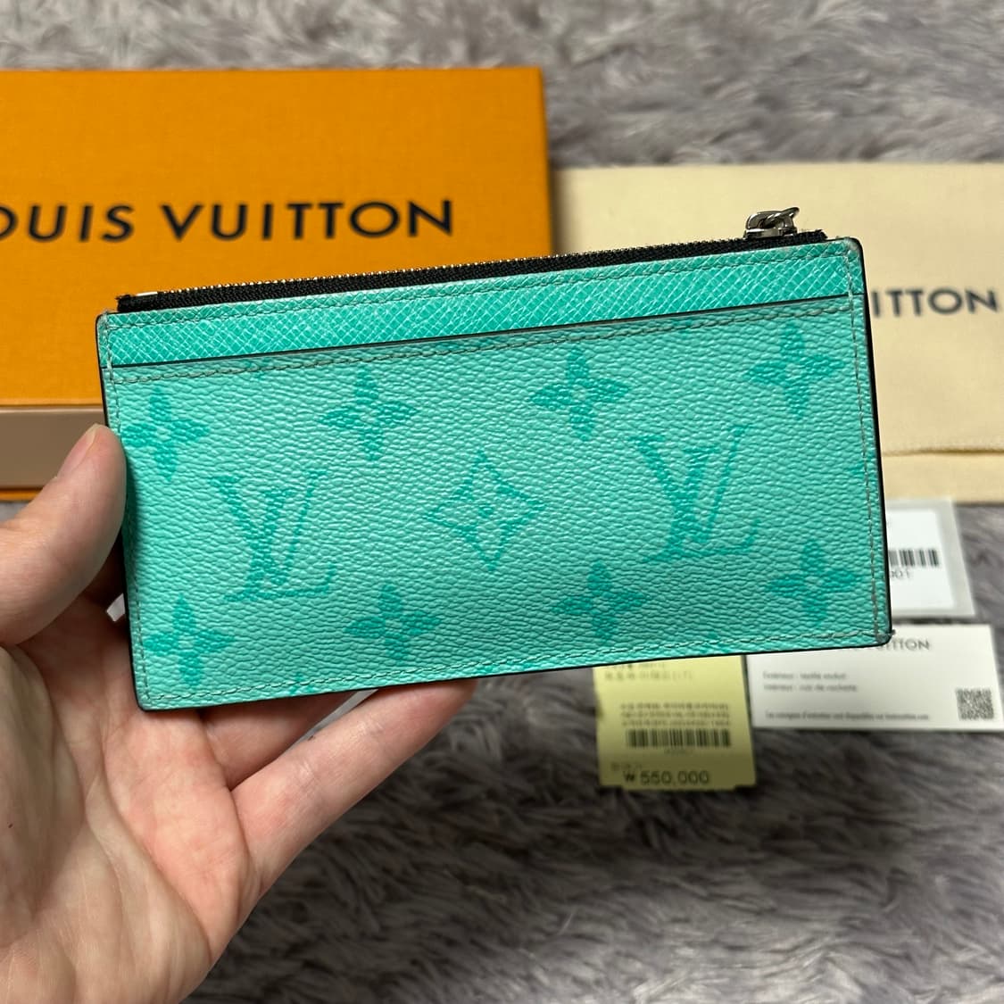 [풀구성] 루이비통 이클립스 카드홀더 지갑 마이애미 그린 상품이미지2
