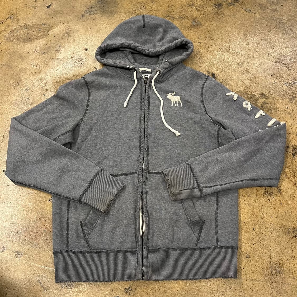 아베크롬비 그레이 후드집업 상품이미지2