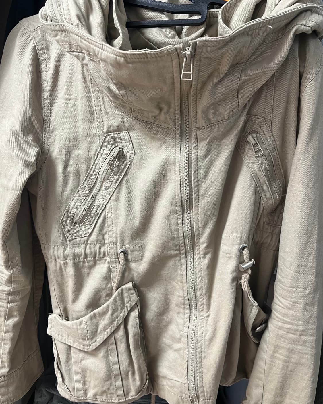 빈티지 베이지 야상 자켓 상품이미지1