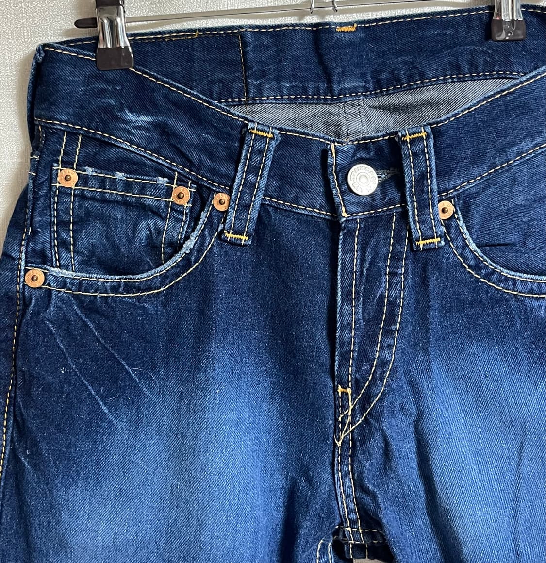 리바이스 901 진청 워싱 데님 팬츠 청바지 30 상품이미지4