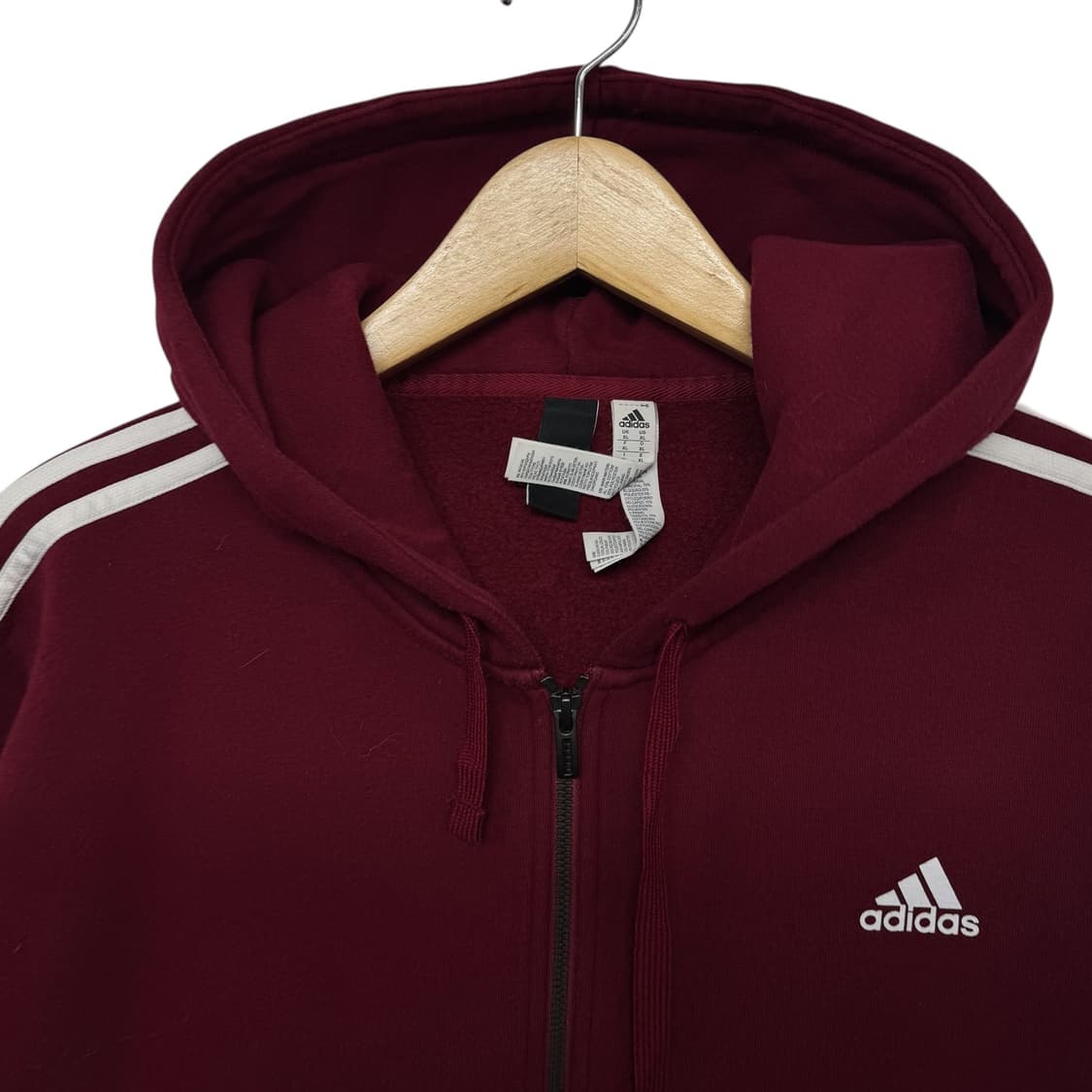 아디다스 로고 3S 후드집업 상품이미지2