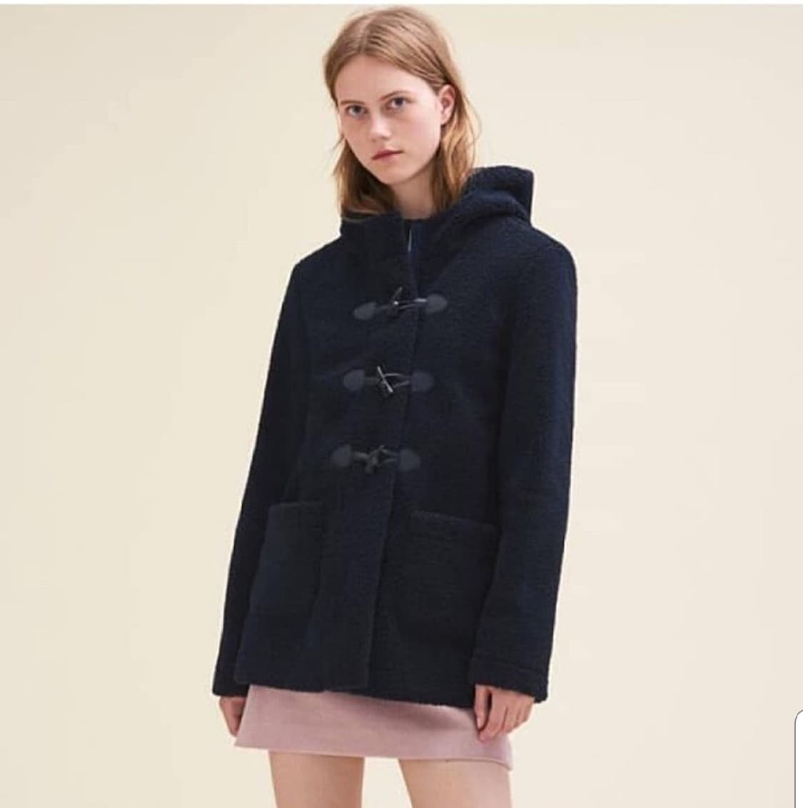 마쥬 네이비 더플 코트 상품이미지1