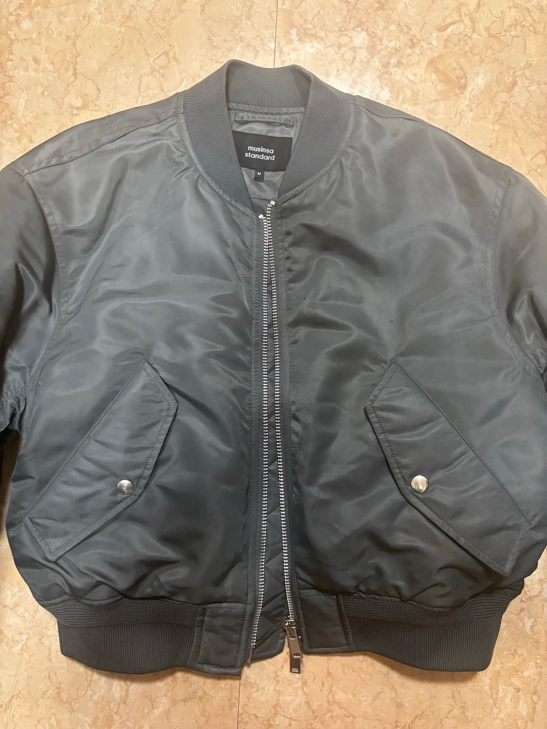 무신사 스탠다드 무탠다드 MA-1 다크그레이 m사이즈 상품이미지2