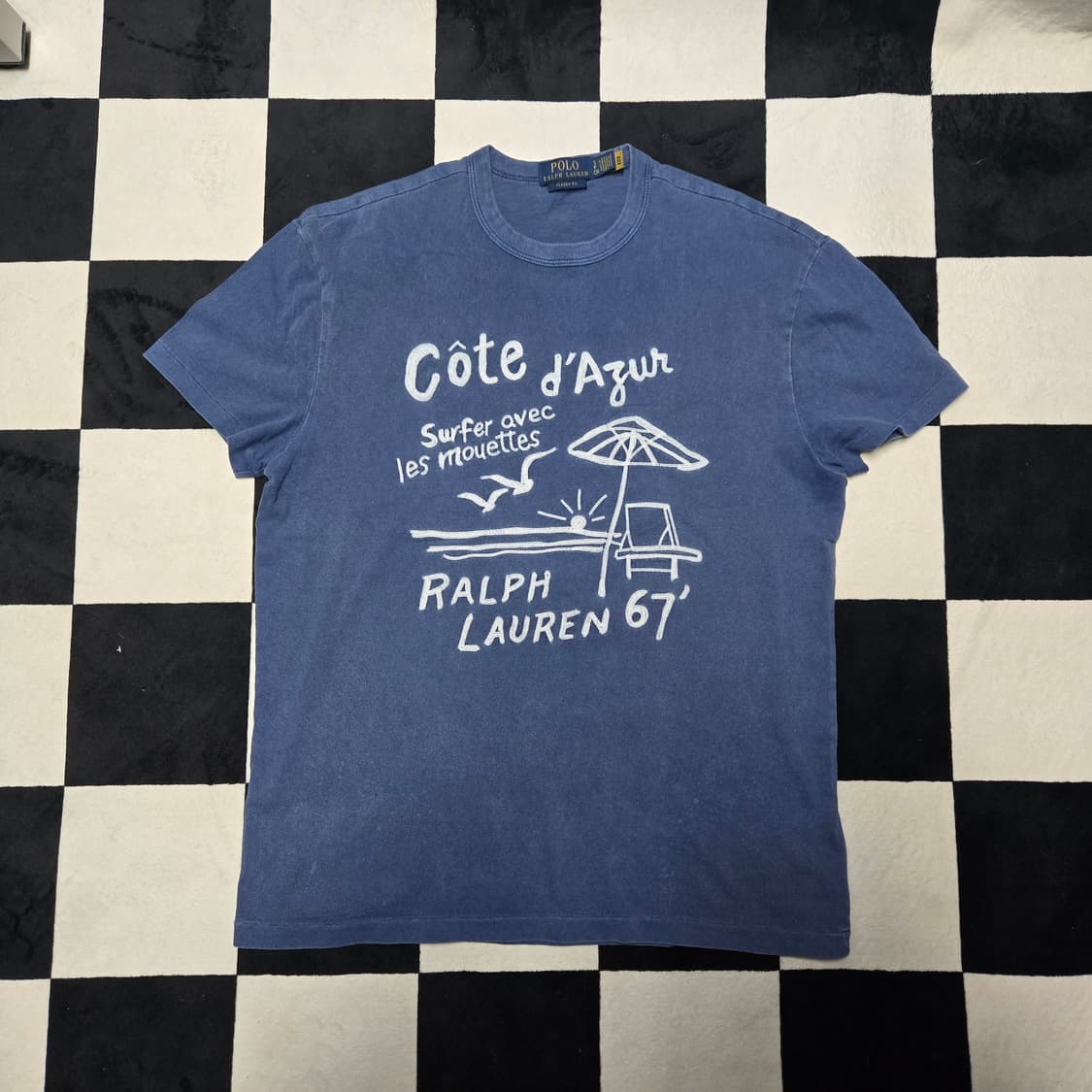 S 폴로랄프로렌 클래식 그래피티 엠브로이드 반팔 티셔츠  상품이미지1