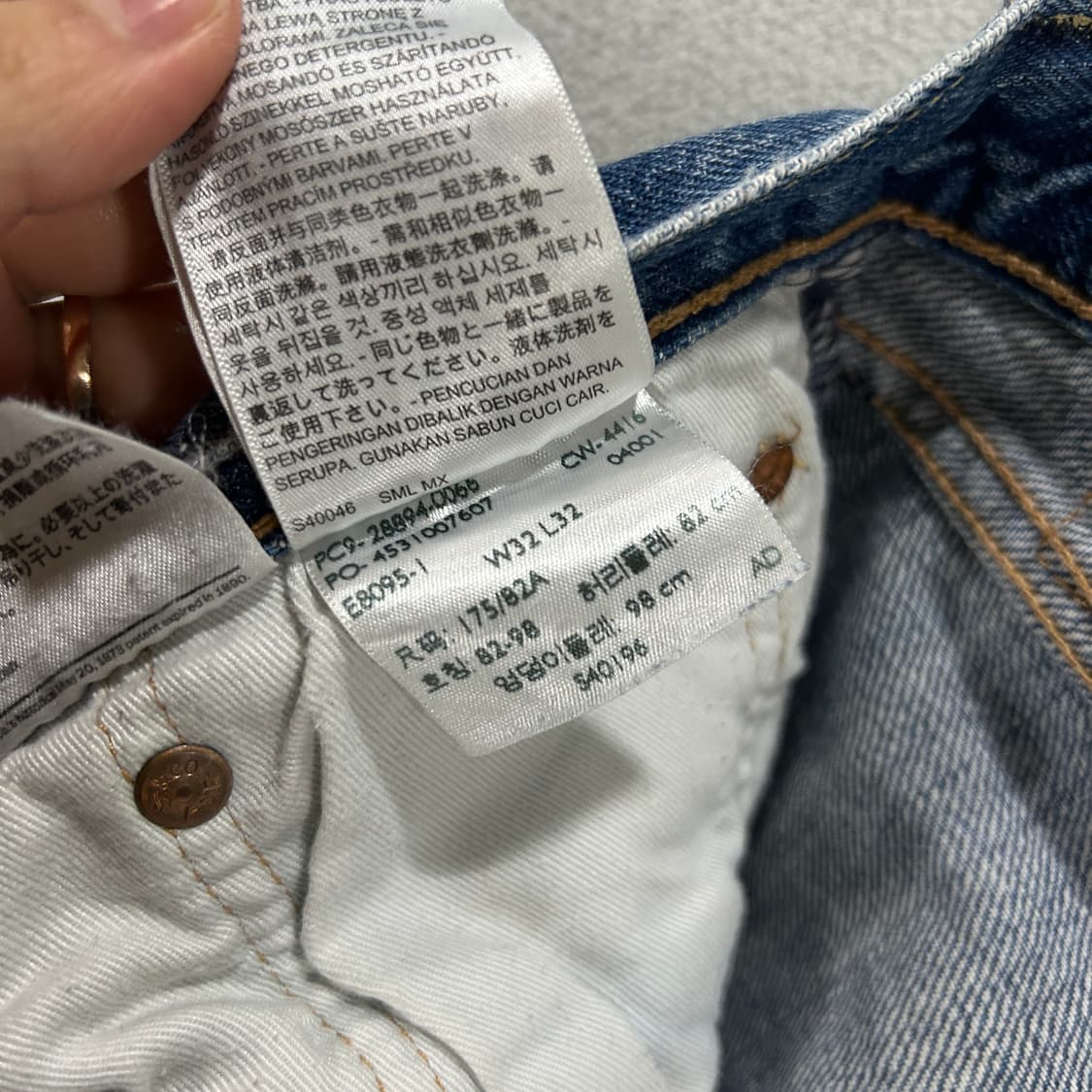 리바이스 데님팬츠 501 32 상품이미지5