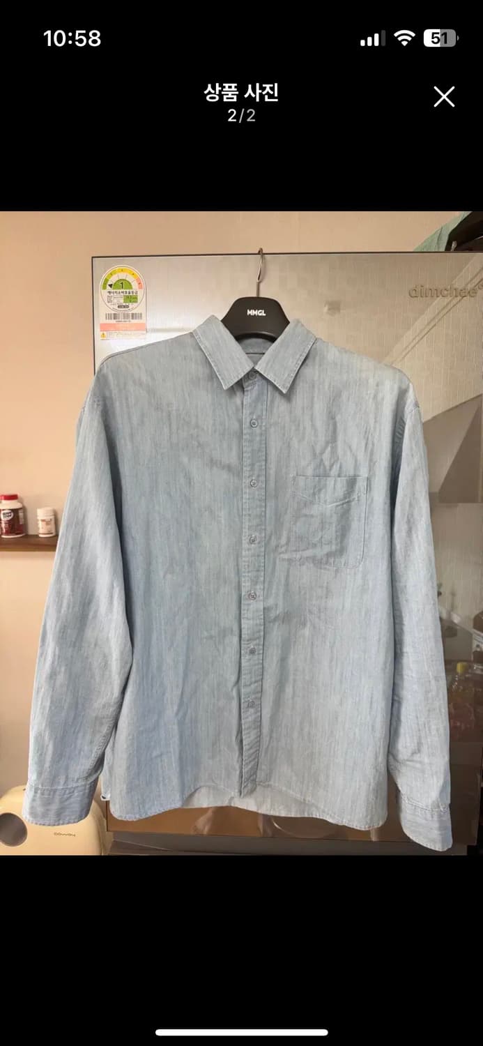 인더로우 데님셔츠 상품이미지1
