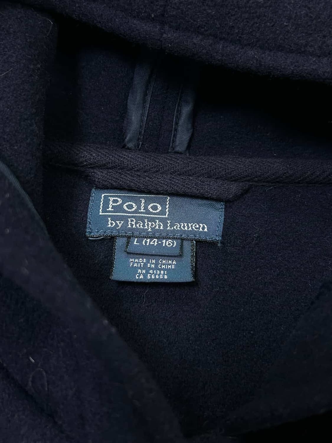 폴로 네이비 울 떡볶이 코트 상품이미지6