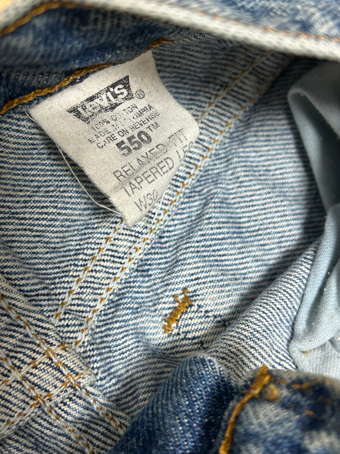 90s 리바이스 550 오렌지탭 데님팬츠 30X30 상품이미지9