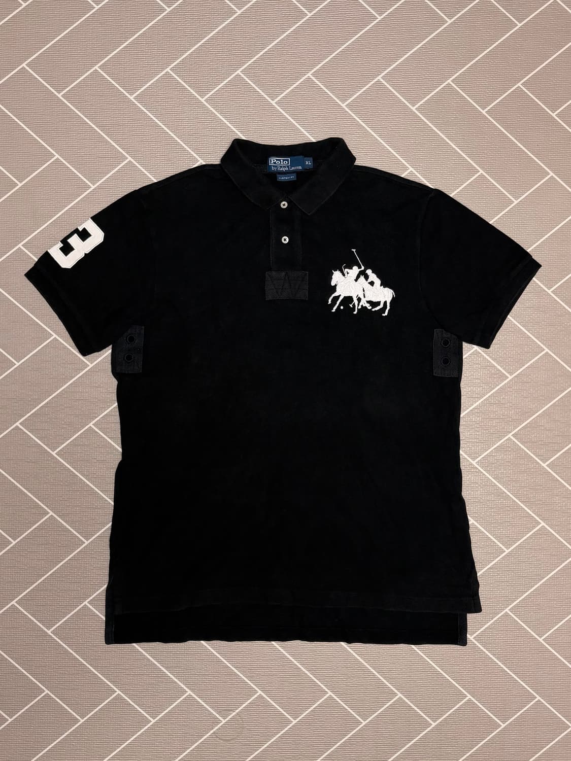 폴로 빅포니 반팔 럭비티 블랙 상품이미지2